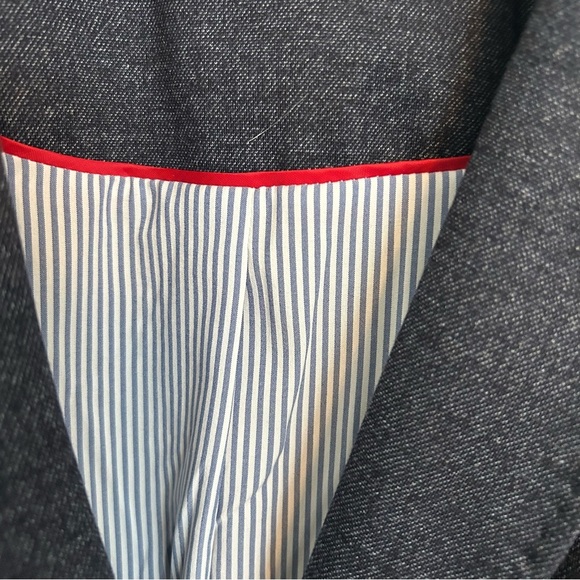 Talbots Blazer Womens 16 Blue Aberdeen 2 Button Lined Jacket Pockets Work Casual - Picture 4 of 9